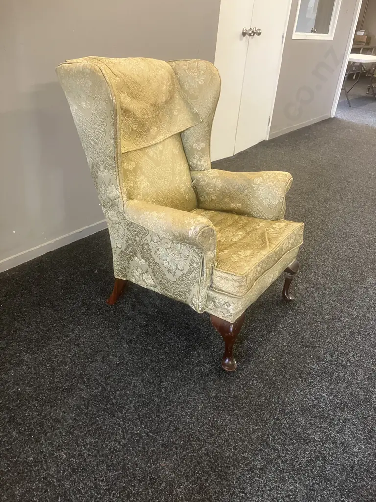 Antique Wingback Armchair Image 1++