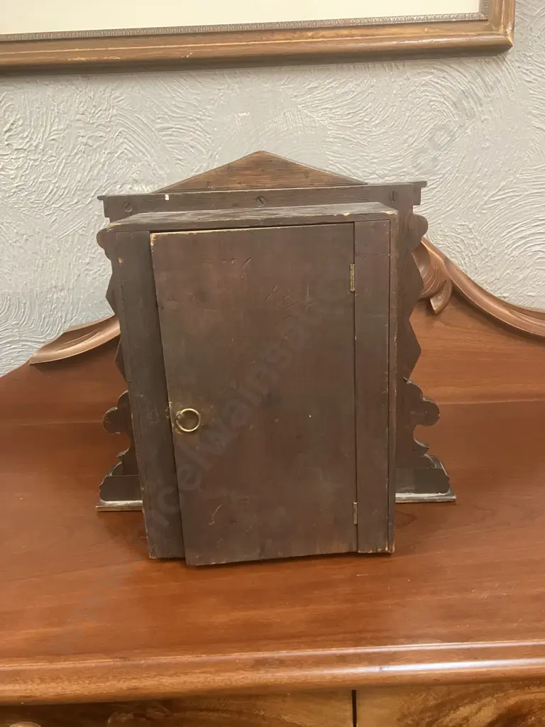 Antique Ansonia New York Wood Cased Eight Day Mantle Clock Patent Stamp June 18. 1882, Has Pendulum, No Key. 40 x 60cm Image 1++