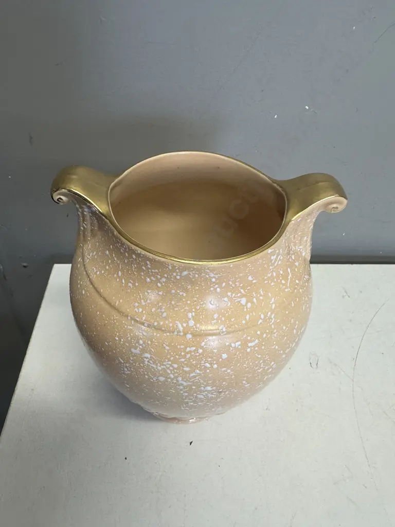 Art Deco Crown Devon Vase Splatter Pattern #m467 H20cm. Image 1++