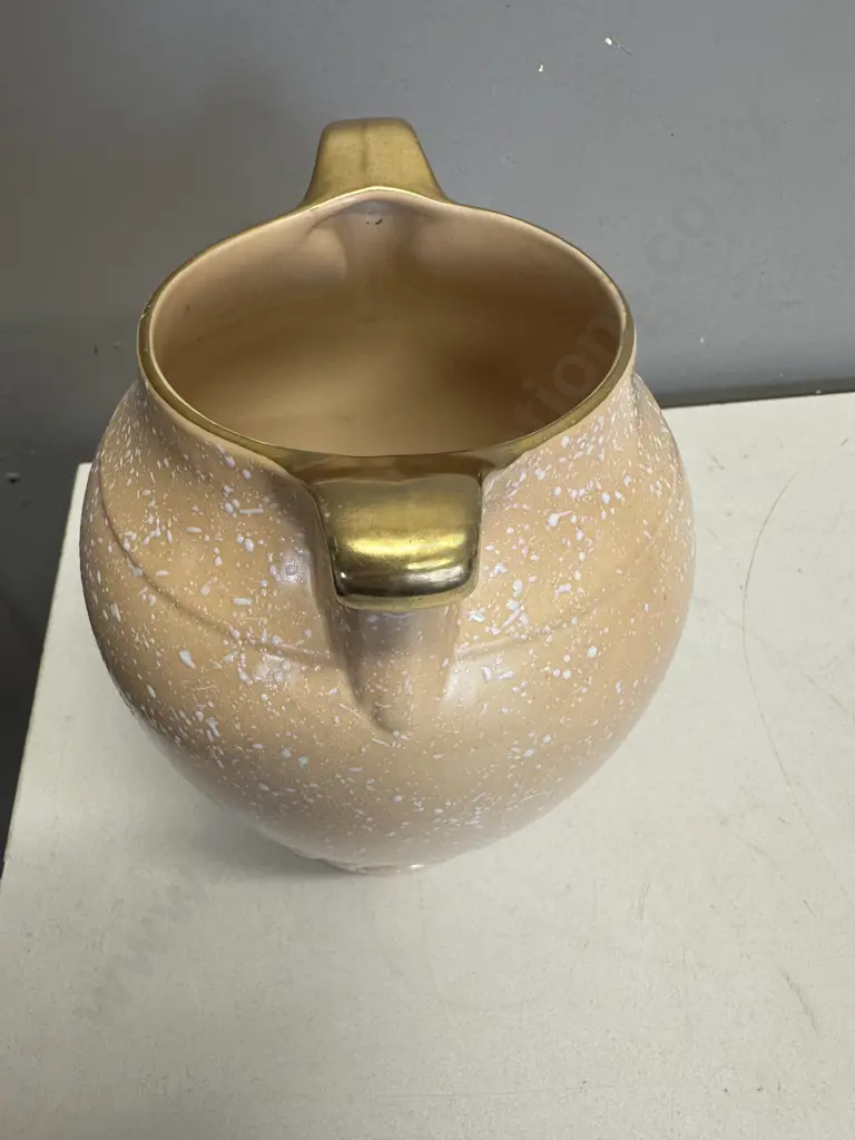 Art Deco Crown Devon Vase Splatter Pattern #m467 H20cm. Image 1++