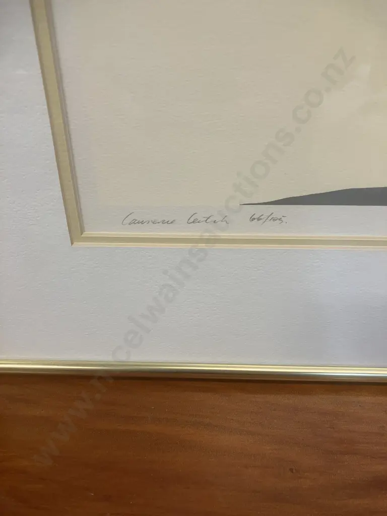 Lawrence Leitch 'Mountain View - Lake Taupo' 66 / 105 Limited Edition Framed Print. 59 x 83cm Image 1++