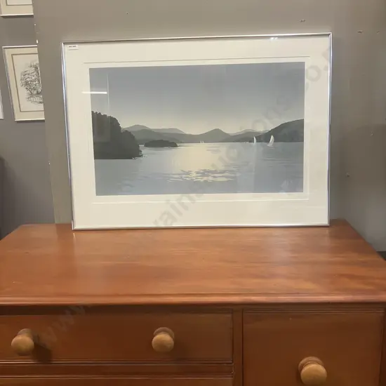 Lawrence Leitch 'The Sounds From Picton' 19 / 75 Limited Edition Framed Print. 56 x 78cm