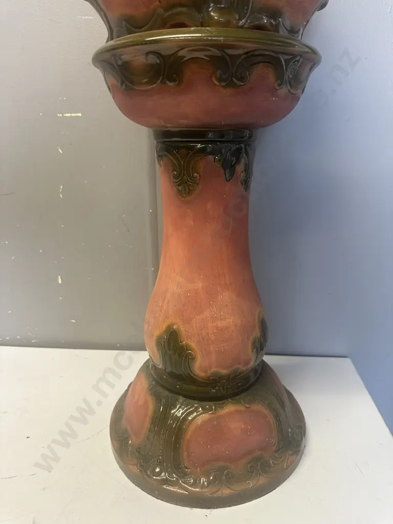 Vintage Jardinere & Pedestal. H66cm Image 1++