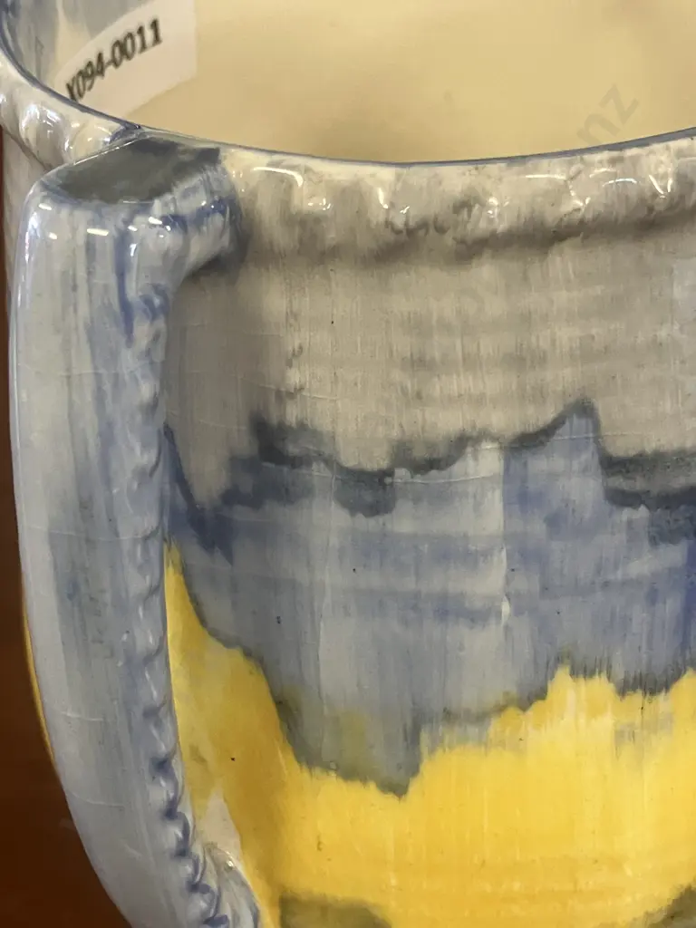 Beswick Art Deco Double Handled Vase 395, H15.5cm (As Found) Image 1++