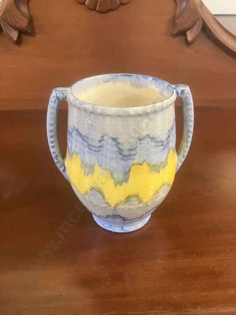 Beswick Art Deco Double Handled Vase 395, H15.5cm (As Found) Image 1++