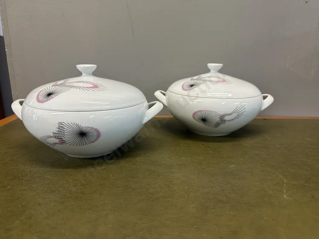 Pair Of Arzberg Lidded Serving Dishes Image 1++