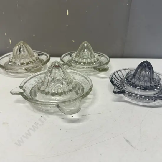 Selection Of Vintage Glass Of Citrus Juicers