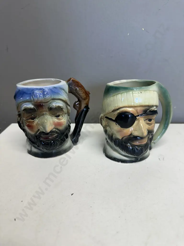 Vintage Toby Jugs x2 Pirate Themed Image 1++