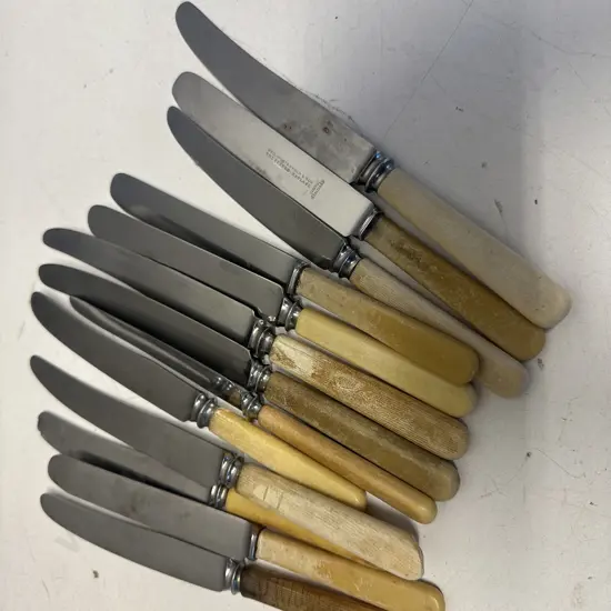 Collection Of Bone Handled Knives Including Sheffield