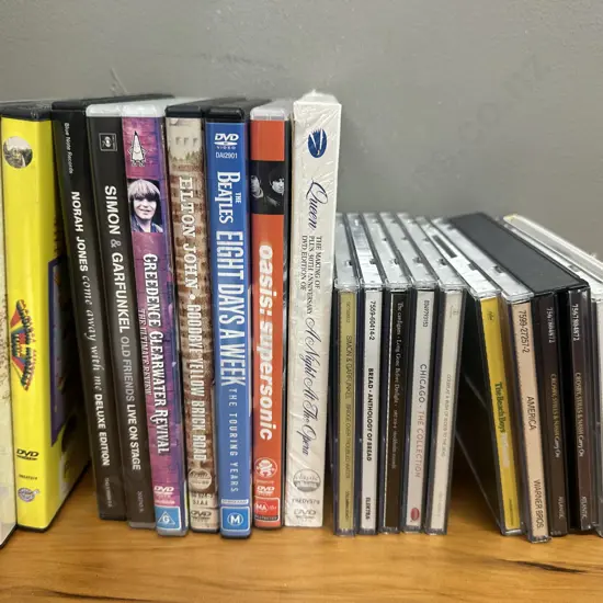 Selection Of Music Dvds x10 & Pop/Rock Cds x10