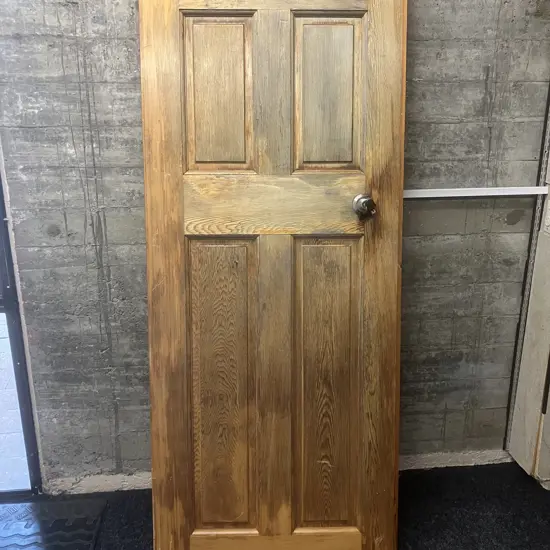 Wooden Door With Handle & Key. H198 W81 D4cm