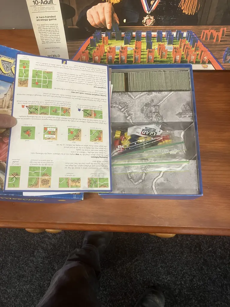 Carcassonne Board Game 2000, Settlers of Catan #483,Stratego 1975 Board Game, TABVLA The Roman Game Oxford Image 1++