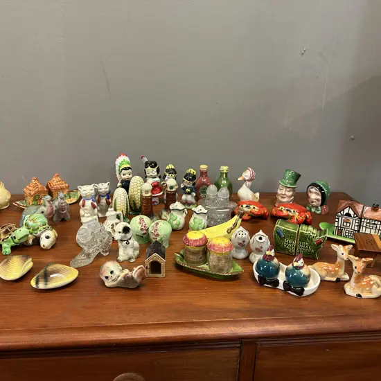 Assorted Salt & Pepper Shakers Including Beswick Etc