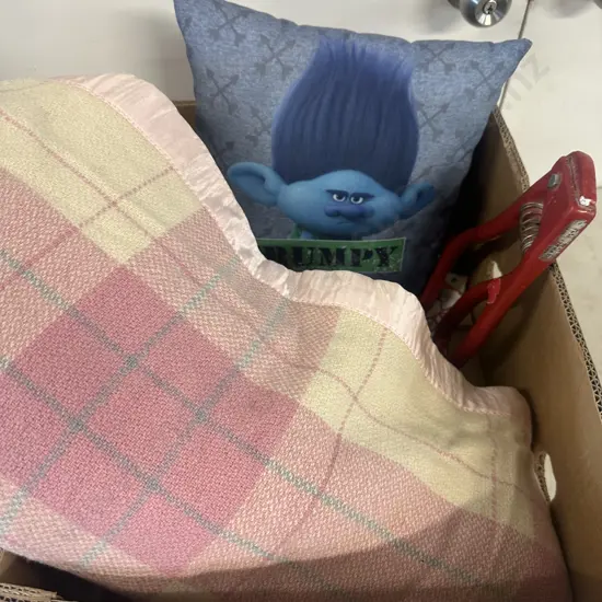 Vintage Items Including Woollen Dream Blanket, Cushion Etc