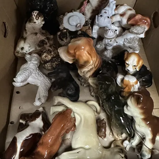 Box Lot Of Animal Figurines