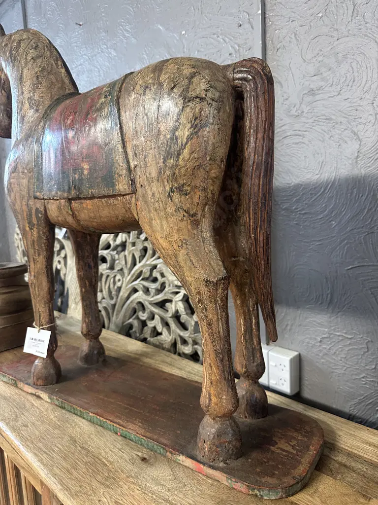 Trojan Wooden Horse. H87 W80 D21.5cm Image 1++