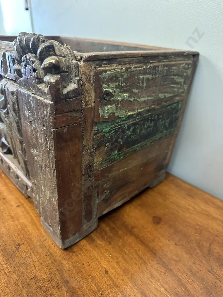 Reclaimed Wooden Panel Planter. H27 W41 D27.5cm Image 1++
