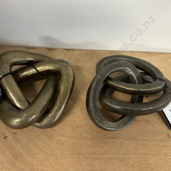 Decorative Brass Sculpture & Chain Links