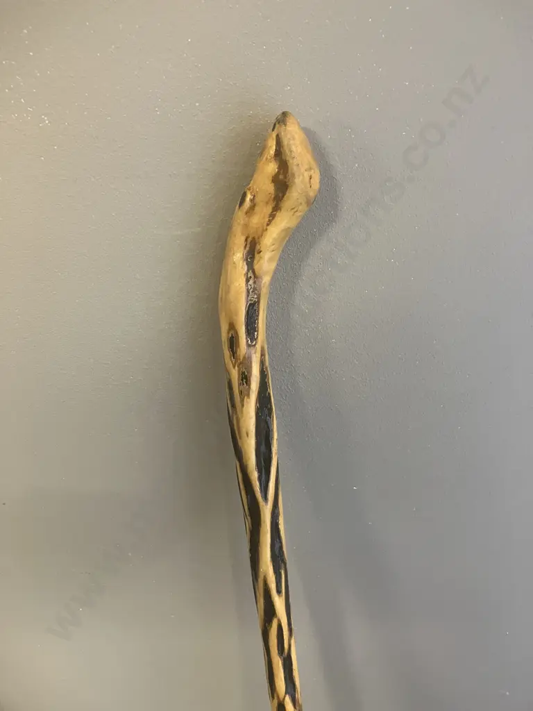 Natural Wood Knob Walking Stick. L98cm Image 1++