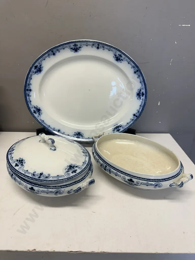 Regal Leightons Pottery Serving Platter & Dishes Image 1++
