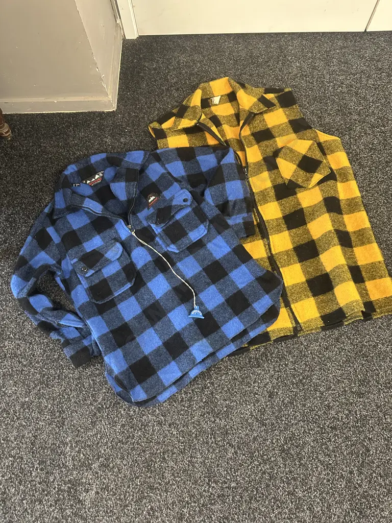 Bush Shirts x2 Including St Mark Yellow/Black Vest Size XOS & Remarkable Size 14 Blue/Black Shirt  Image 1++