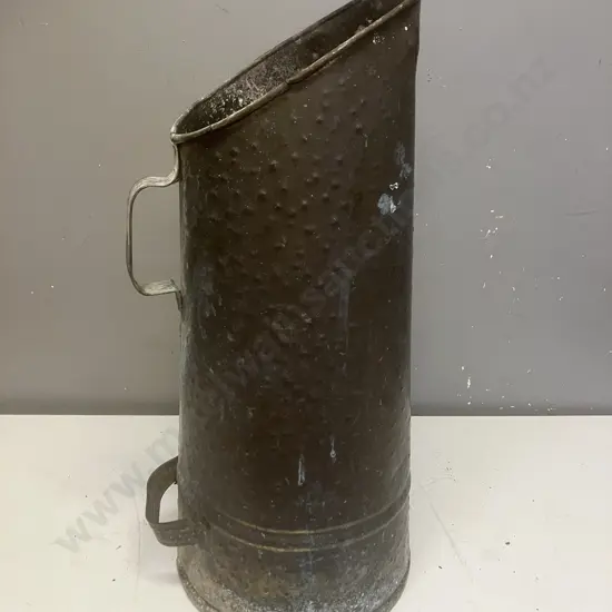 Vintage Copper Coal Scuttle. H51cm