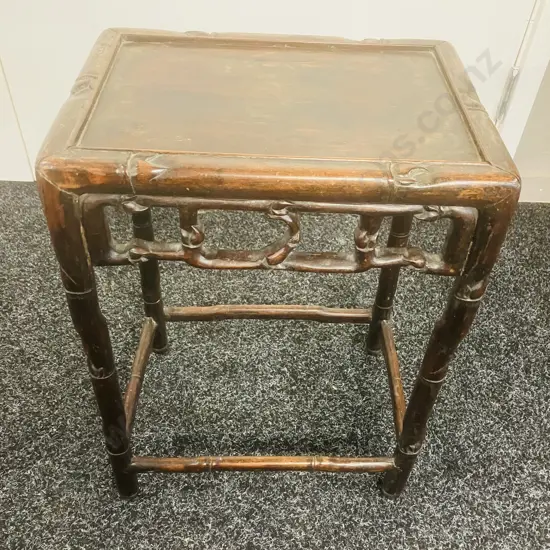Antique Chinese Hongmu Side Table. H45.5 W33 D23.5cm