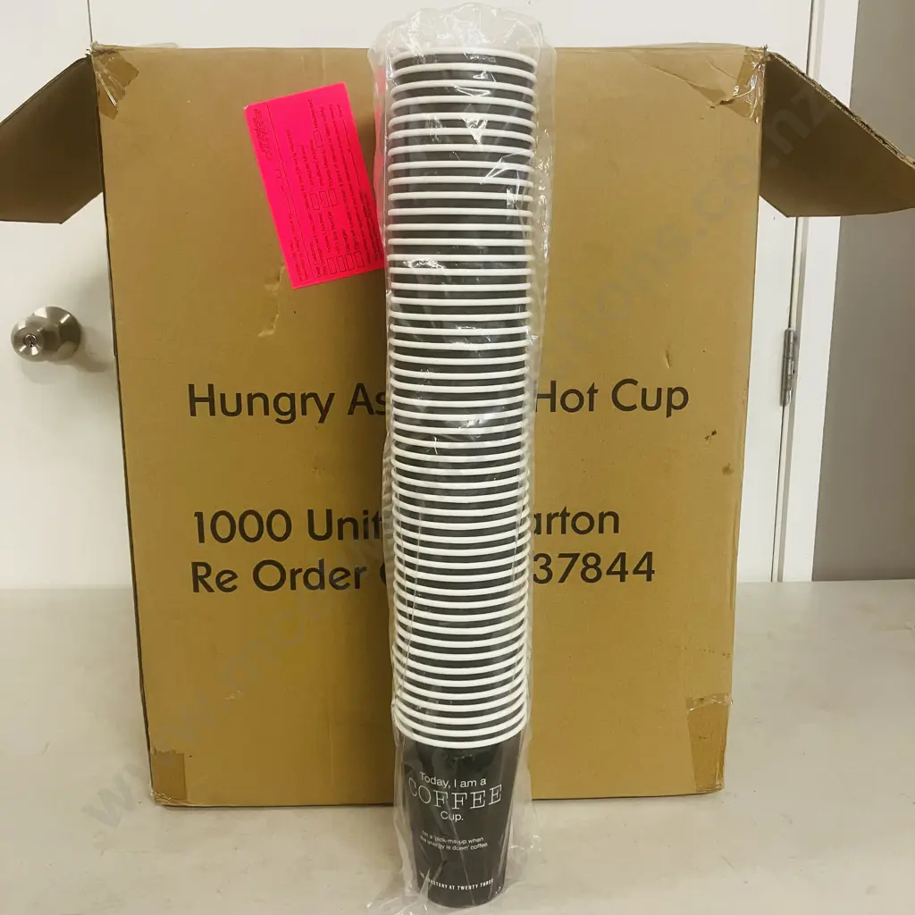 Hungry As Large Hot Cup - Box Of 1000 Image 1++