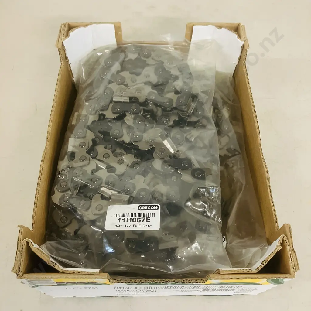 3 x New Oregon 11H067E Harvester Saw Chains, 3/4" Pitch, .122" Gauge, File 5/16" Image 1++
