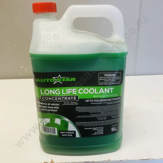 Auto Star Long Life Coolant Concentrate - 5 Litres