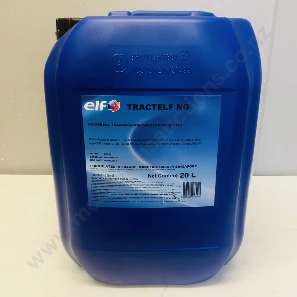 ELF Tractelf NG Universal Transmission Tractor Oil (UTTO) - 20 Litres Image 1++