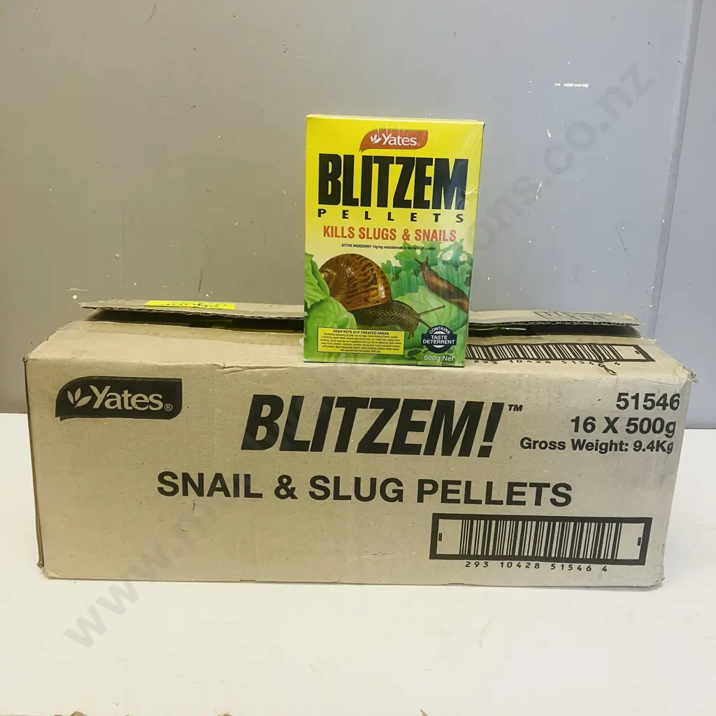 Yates Blitzem Snail & Slug Pellets - 16 x 500g Image 1++