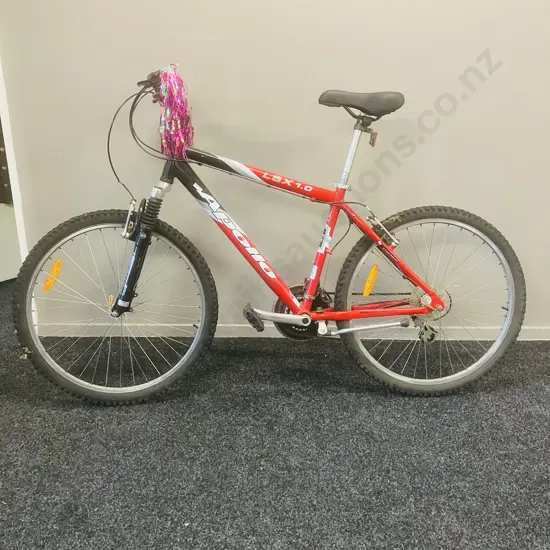 Red / Black / White Apollo LSX 1.0 Mountain Bike