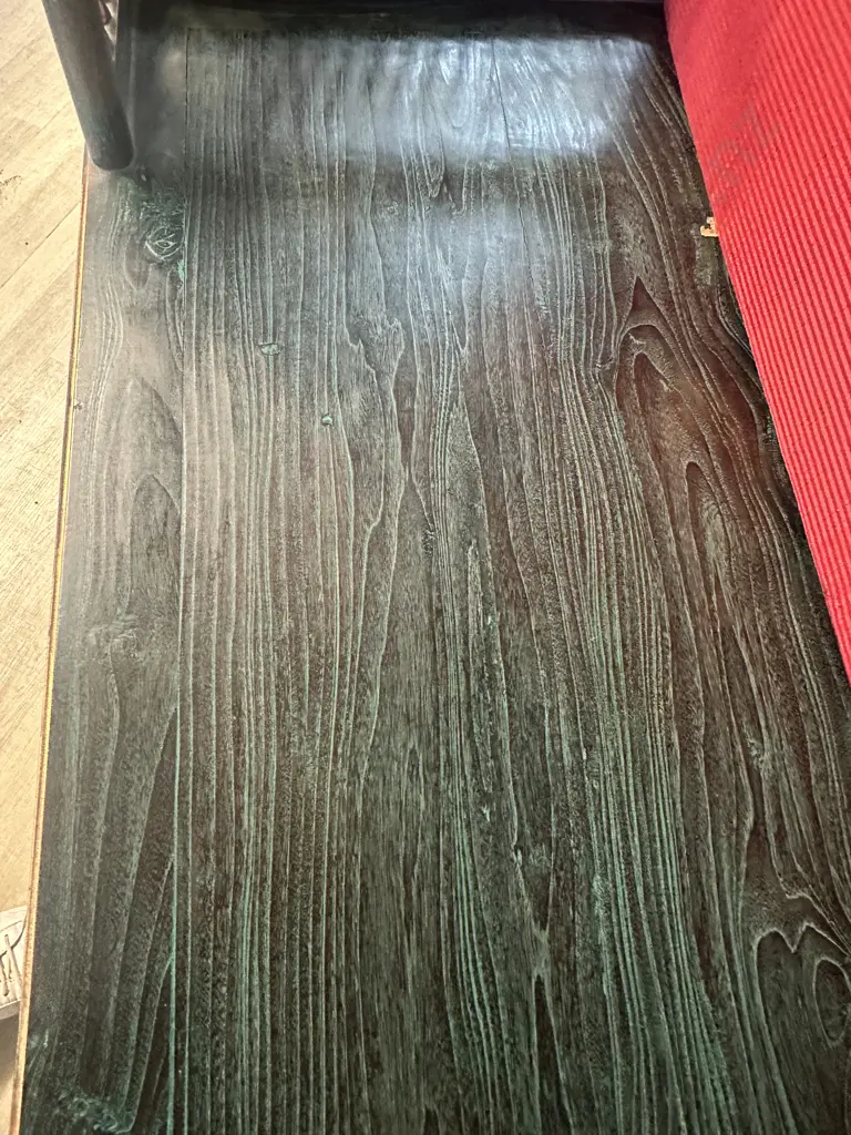 Vintage Teak HOWDAH Elephant Chair, Carved Front & Rear Panels, Turned Spindle Surround & Finials. H78 W150 D74cm Image 1++