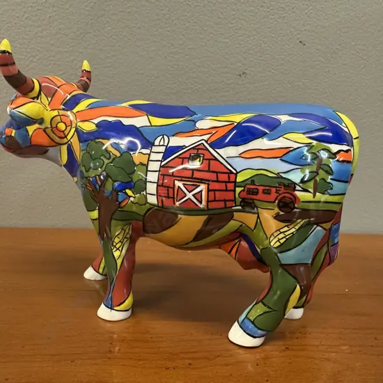Cow Parade China Ornament H10,W17cm.