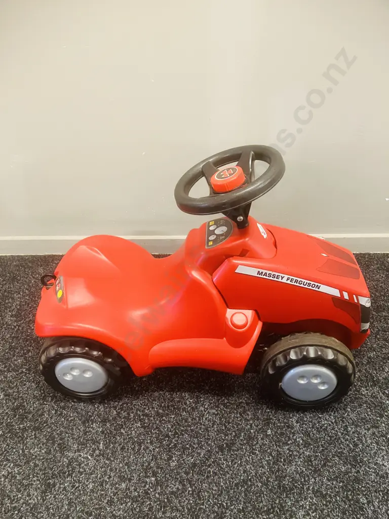 'Rolly Toys' German Made Massey Ferguson Kids Ride-on With Under Bonnet Storage & Horn Image 1++