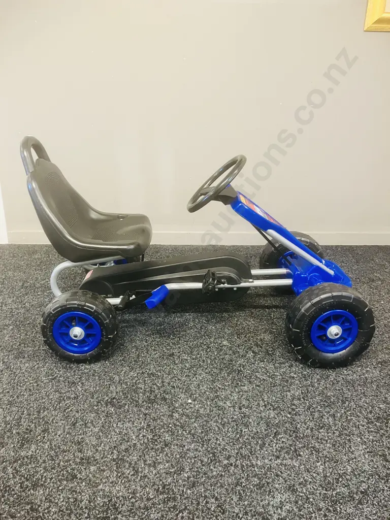 Kids Blue Pedal Go-Kart 'Racer Series' Image 1++