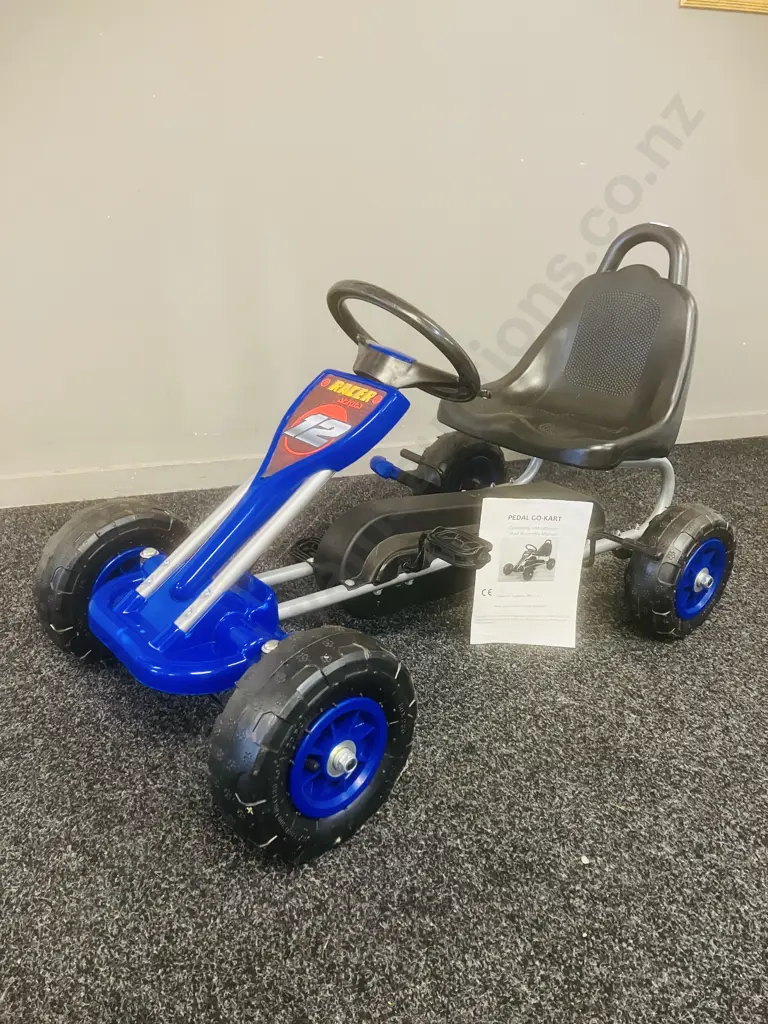 Kids Blue Pedal Go-Kart 'Racer Series' Image 1++
