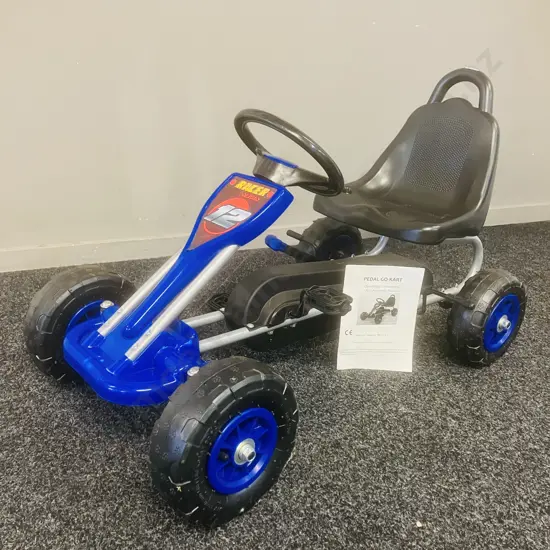 Kids Blue Pedal Go-Kart 'Racer Series'