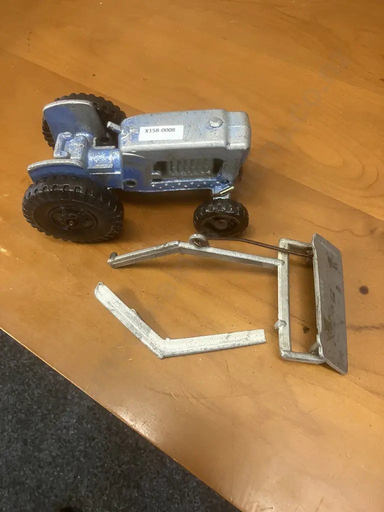 Fun Ho! No.802 Tractor With Blade - Wheels Embossed Waihi Tool & Die Co L225mm (1979-1982) As Found Image 1++