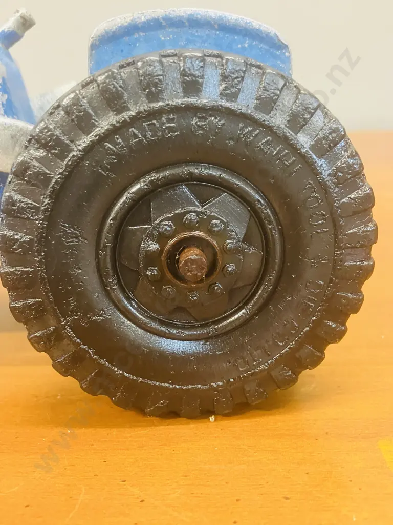Fun Ho! No.802 Tractor With Blade - Wheels Embossed Waihi Tool & Die Co L225mm (1979-1982) As Found Image 1++