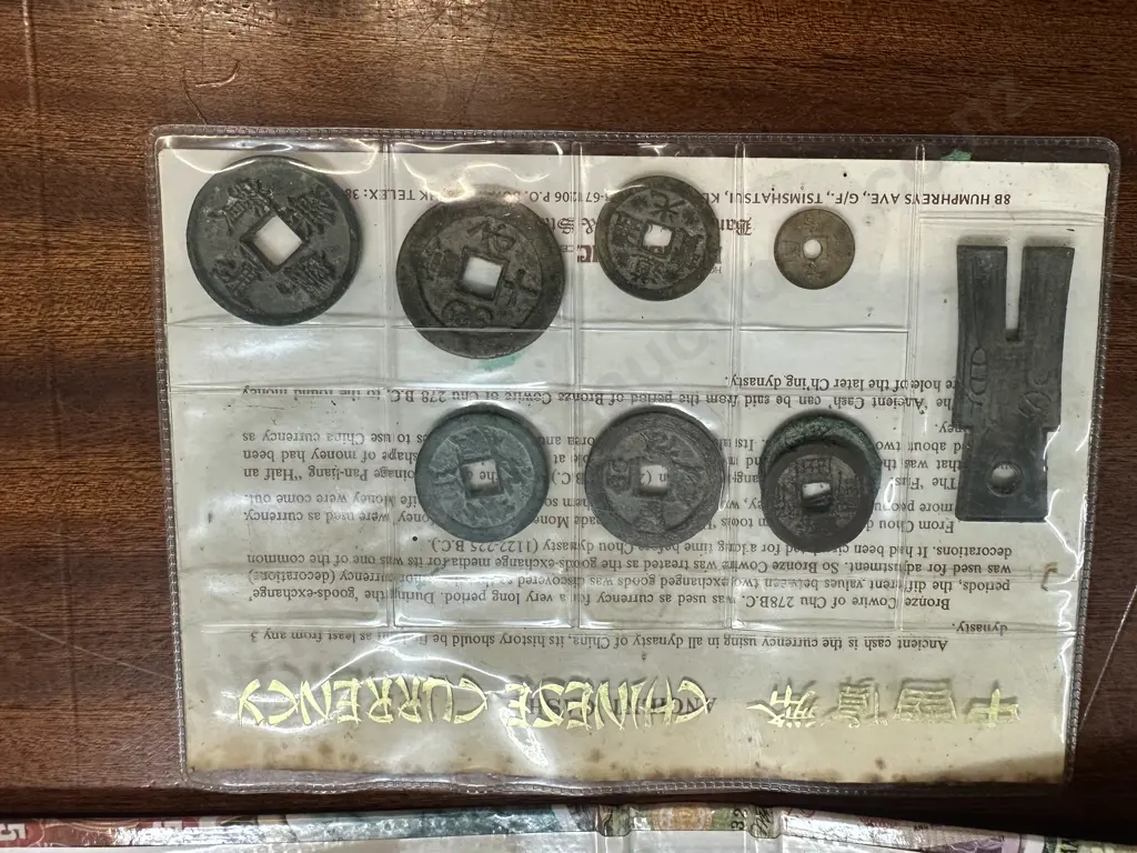 Assorted Bank Notes In Folder With Chinese Currency Set Image 1++