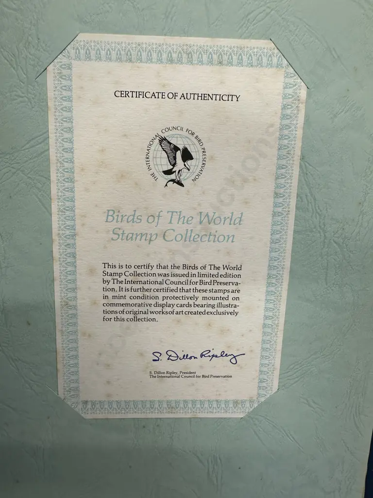 Birds Of The World Stamp Collection In Album Image 1++