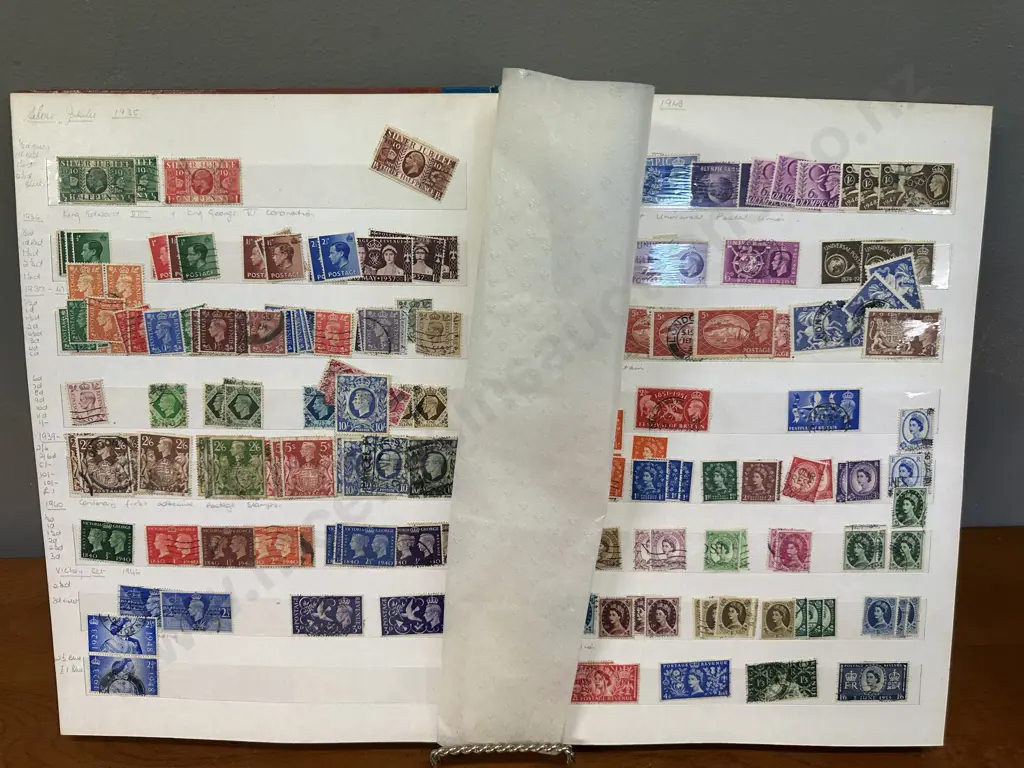 Great Britain Stamps 1841 - 1977 In Album Image 1++