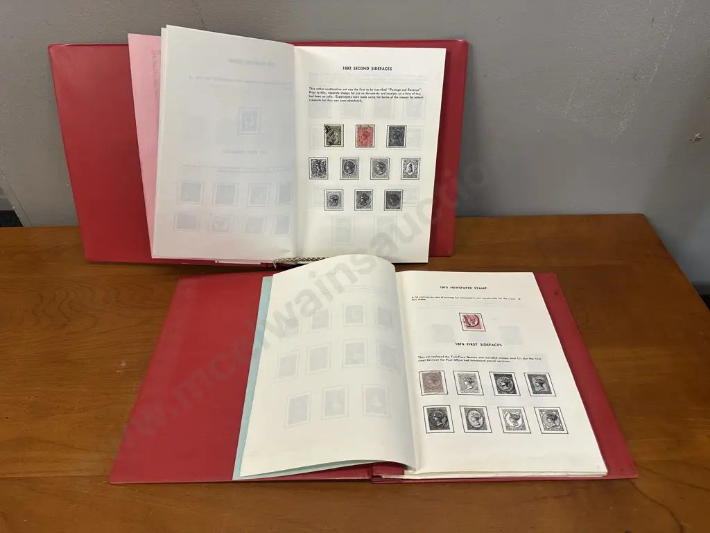 Pair of Tasman Album For New Zealand Stamps - 1873-1938 & 1940-1977. 1882-1969 (Incomplete) Image 1++