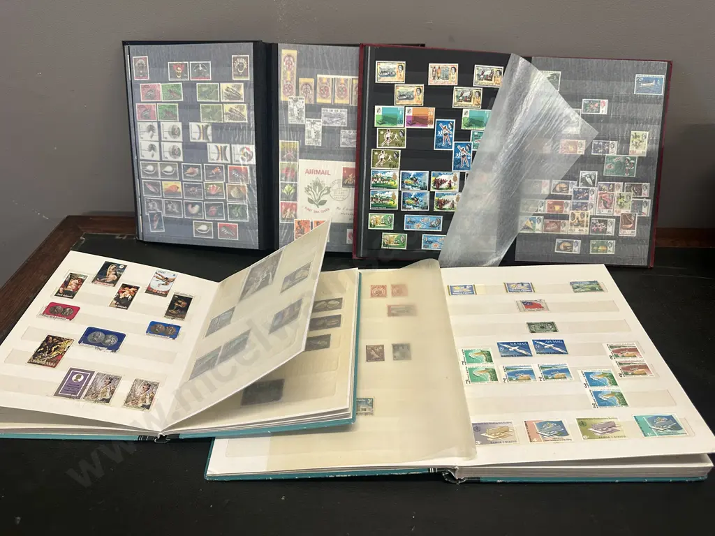 Cook Islands, Samoa, Fiji & Papua New Guinea Stamps In Albums Includes Lighthouse Stockbook Image 1++