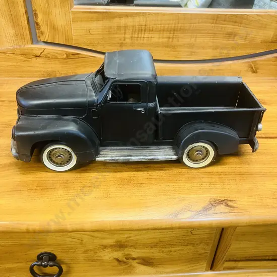 1950 Chev Pickup Black Tin Model. L34cm