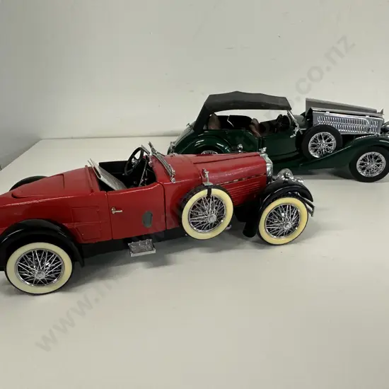 Franklin Mint Model Cars Including 1928 Stutz Speedster & 1938 Alvis  