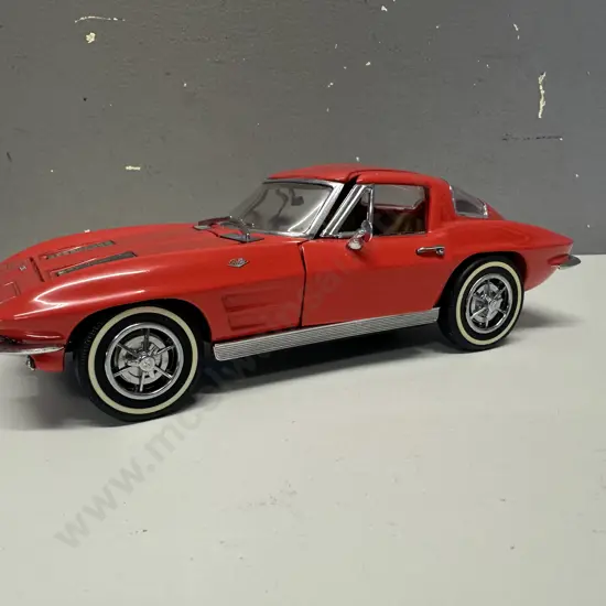 1989 Franklin Mint Precision Models 1963 Cheverolet Corvette Die Cast Model Car