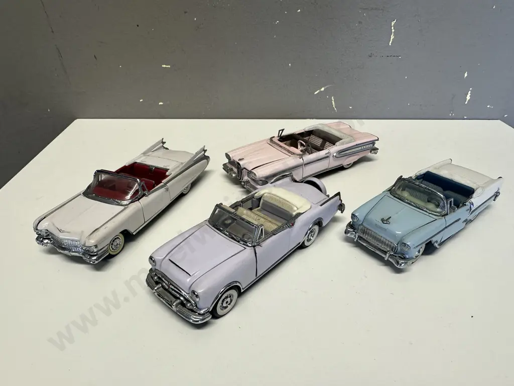 Selection Of Franklin Mint Precision Die Cast Model Cars x4 Image 1++